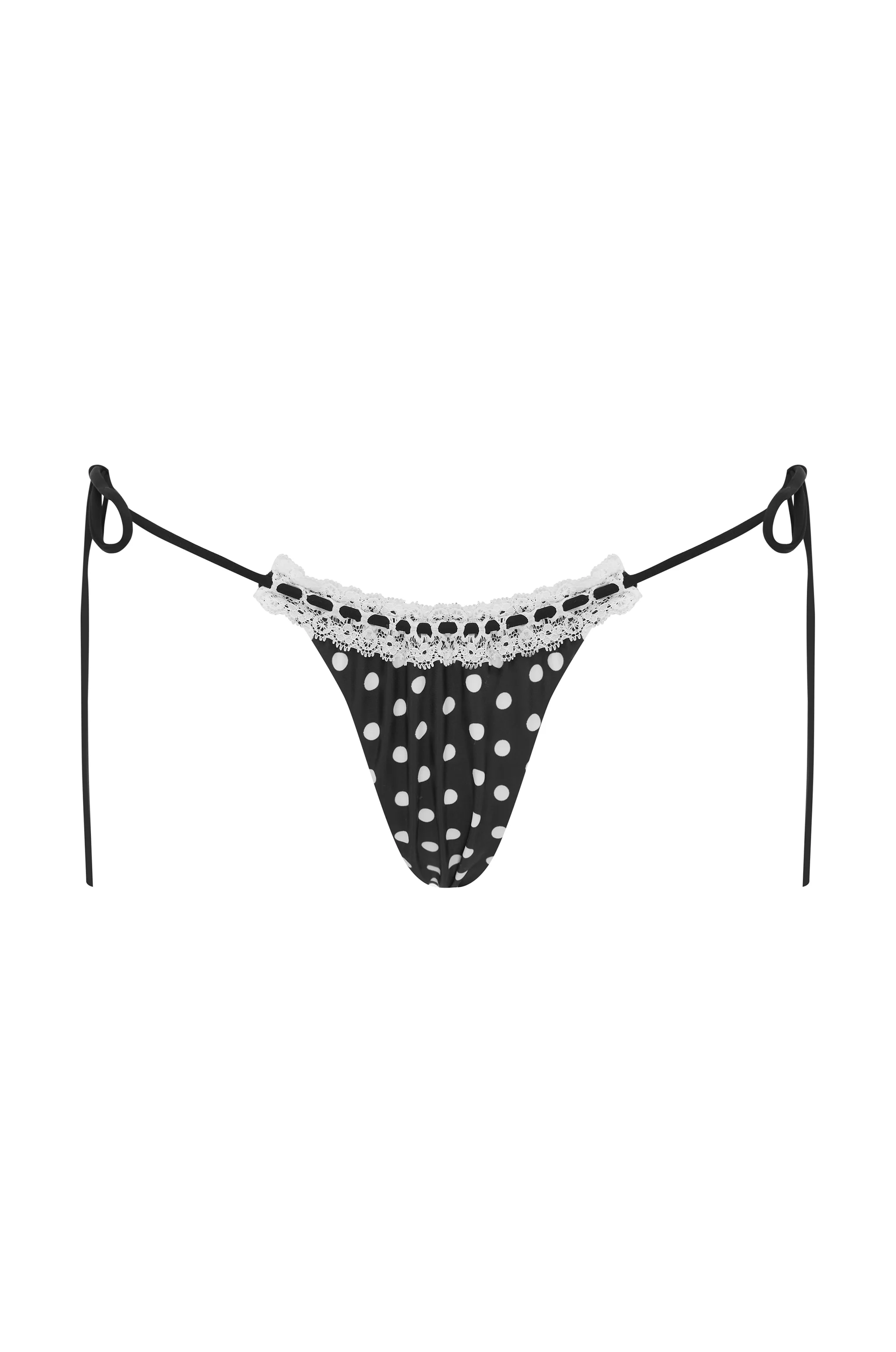 Juni Bikini Bottom | Black / White Polka Dot - Image 7