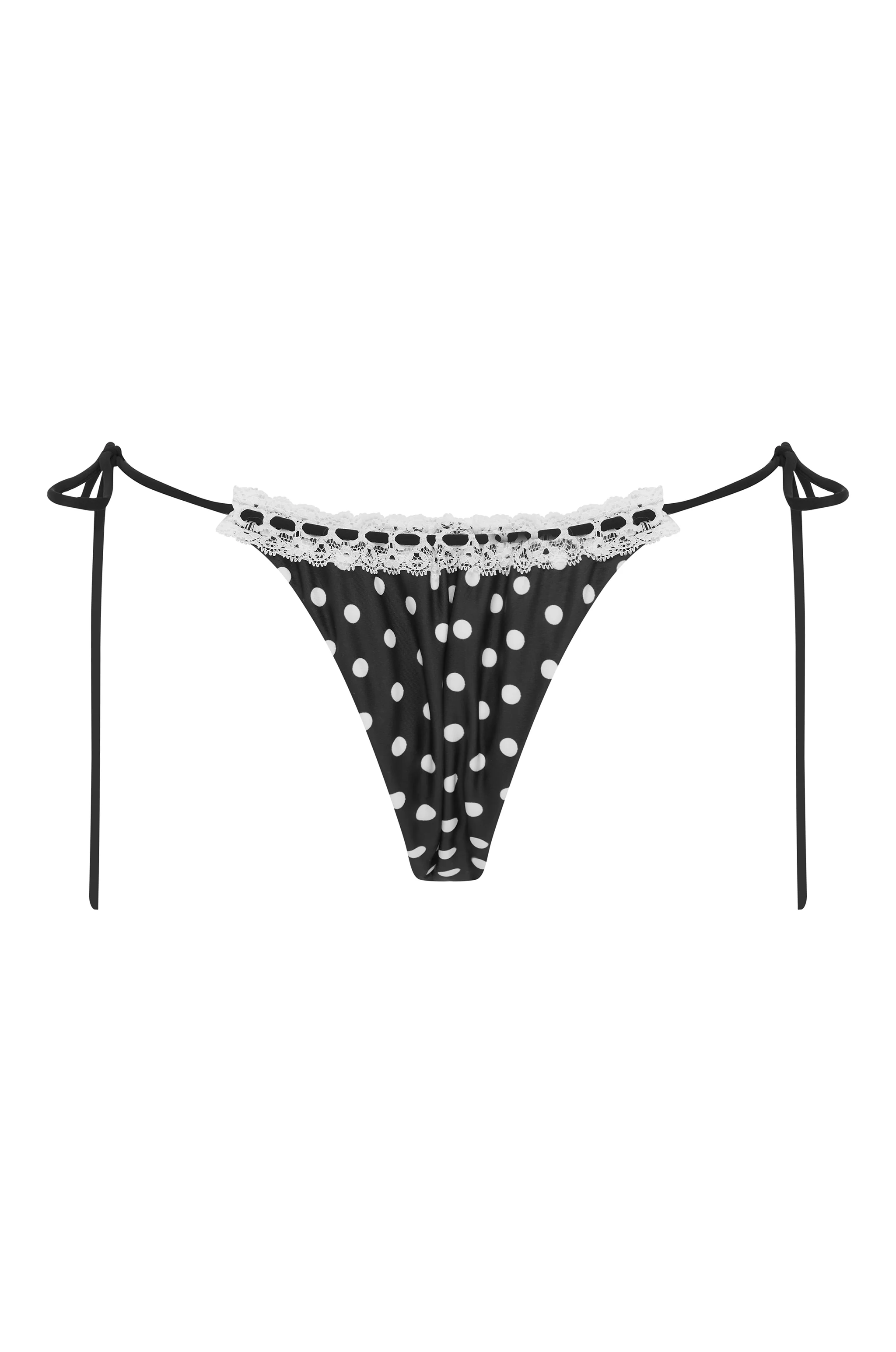 Juni Bikini Bottom | Black / White Polka Dot - Image 8