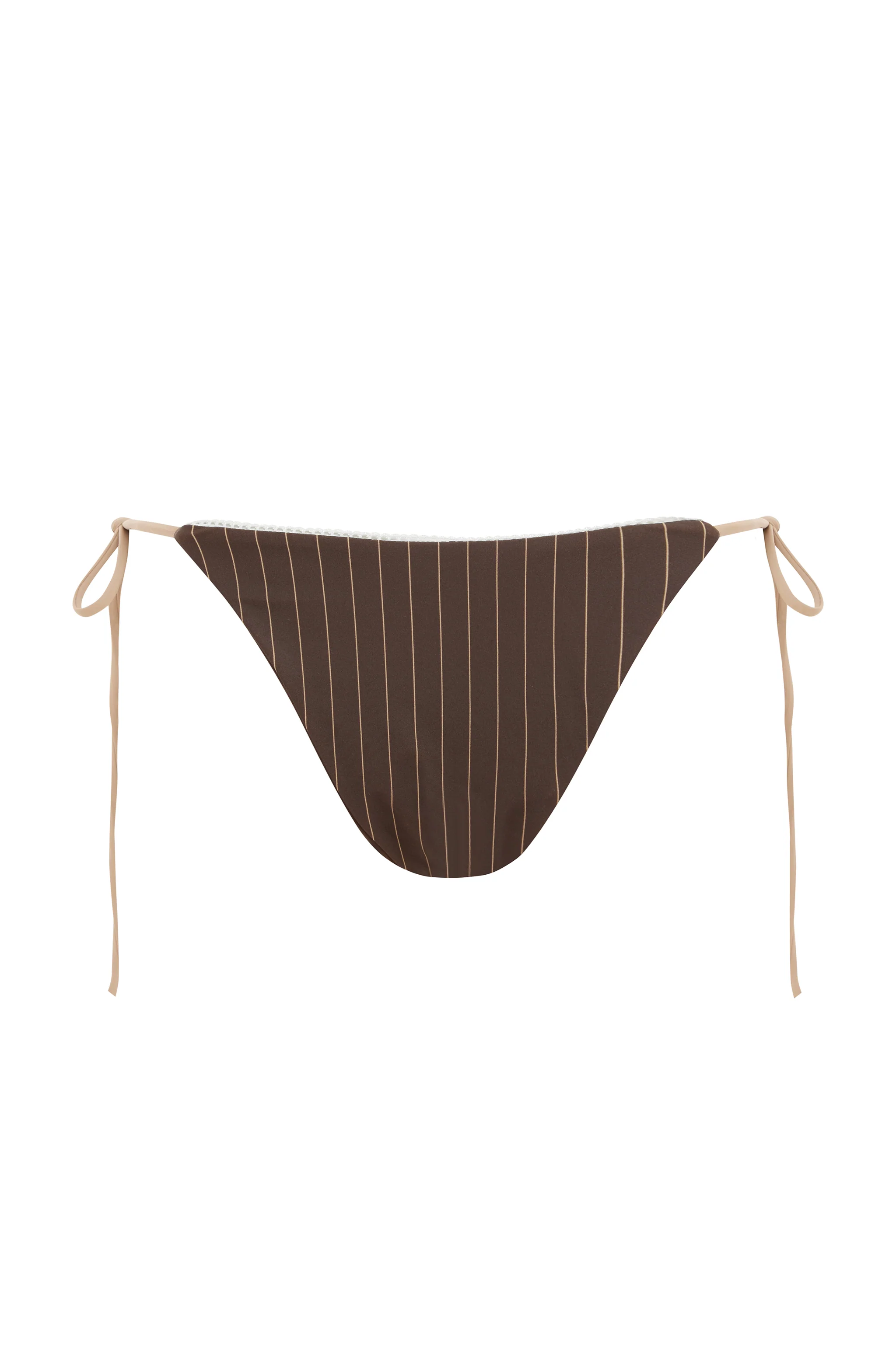 Juni Bikini Bottom | Brown Pinstripe - Image 6