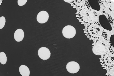 Juni Bikini Top | Black / White Polka Dot - Image 9