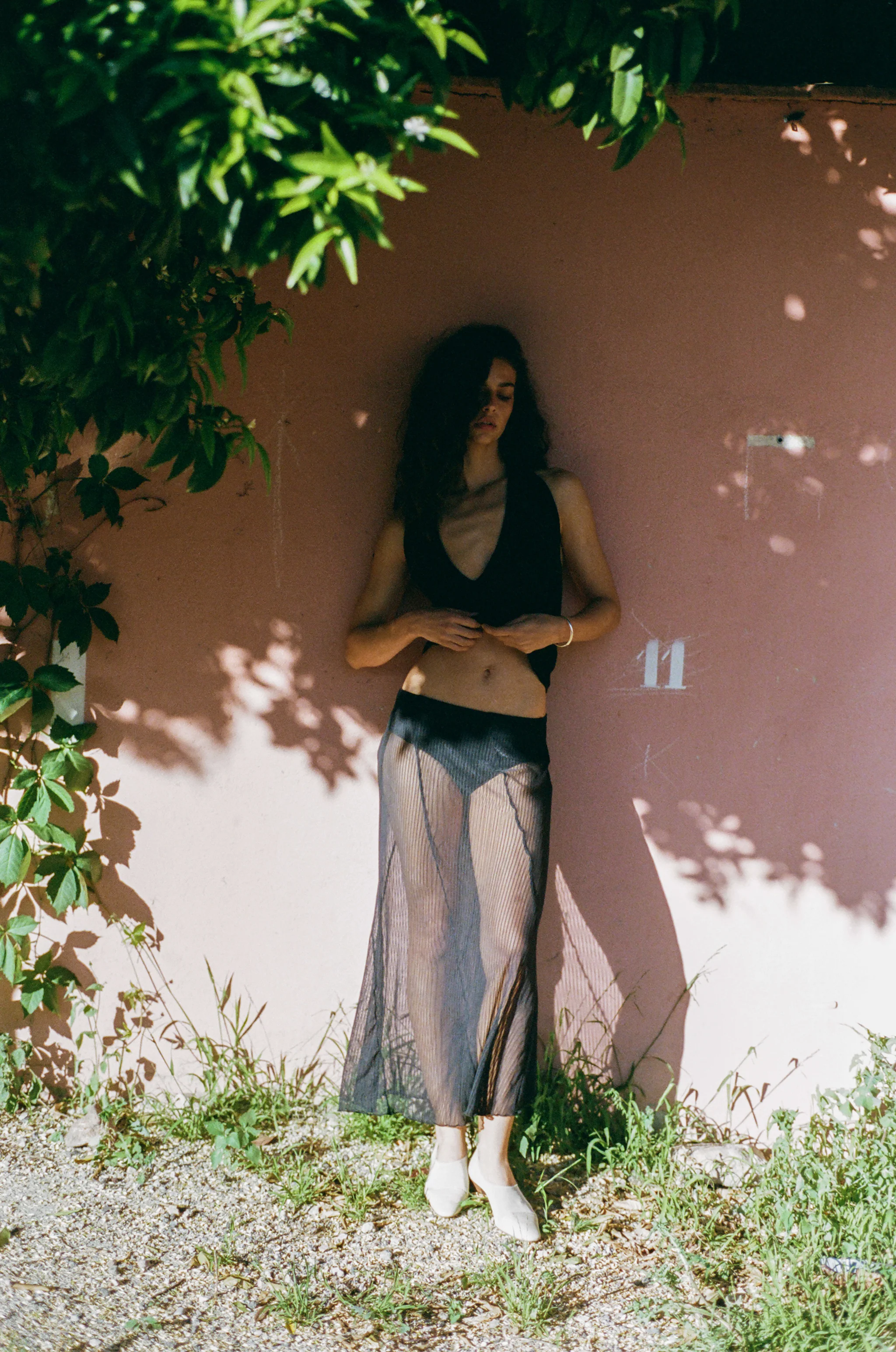 Lorenzo Midi Skirt | Black - Image 4