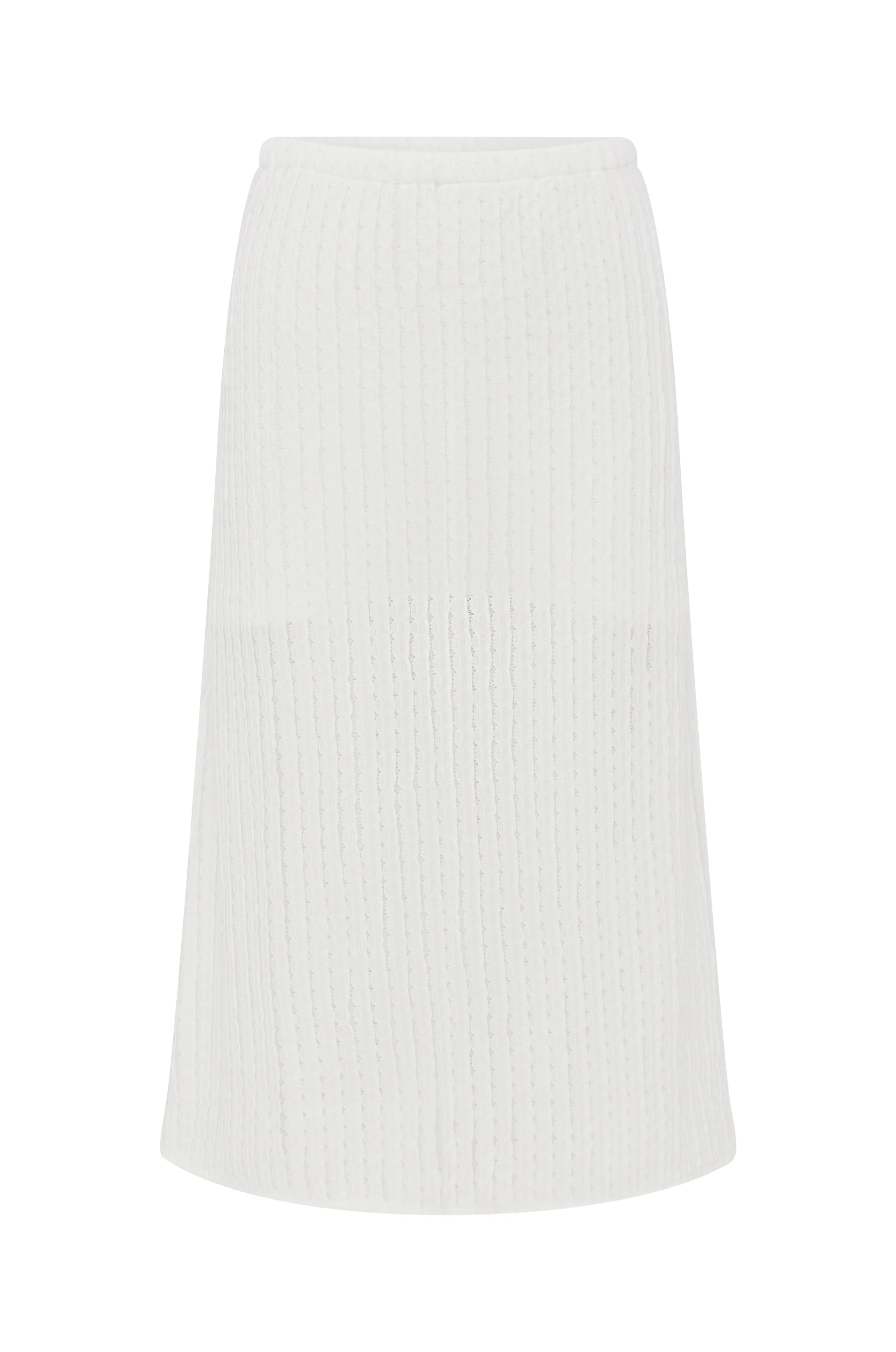 Loulou Midi Skirt | White - Image 7