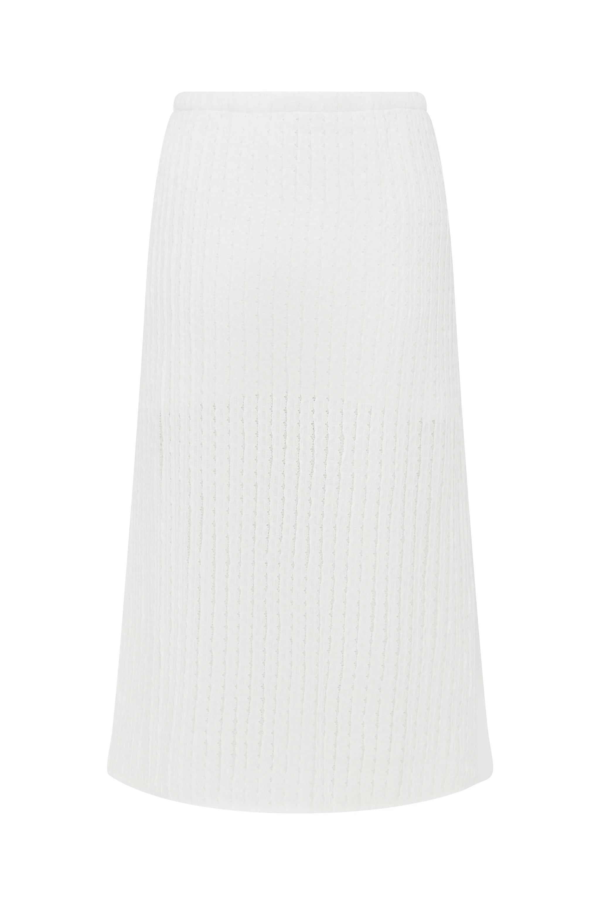 Loulou Midi Skirt | White - Image 8