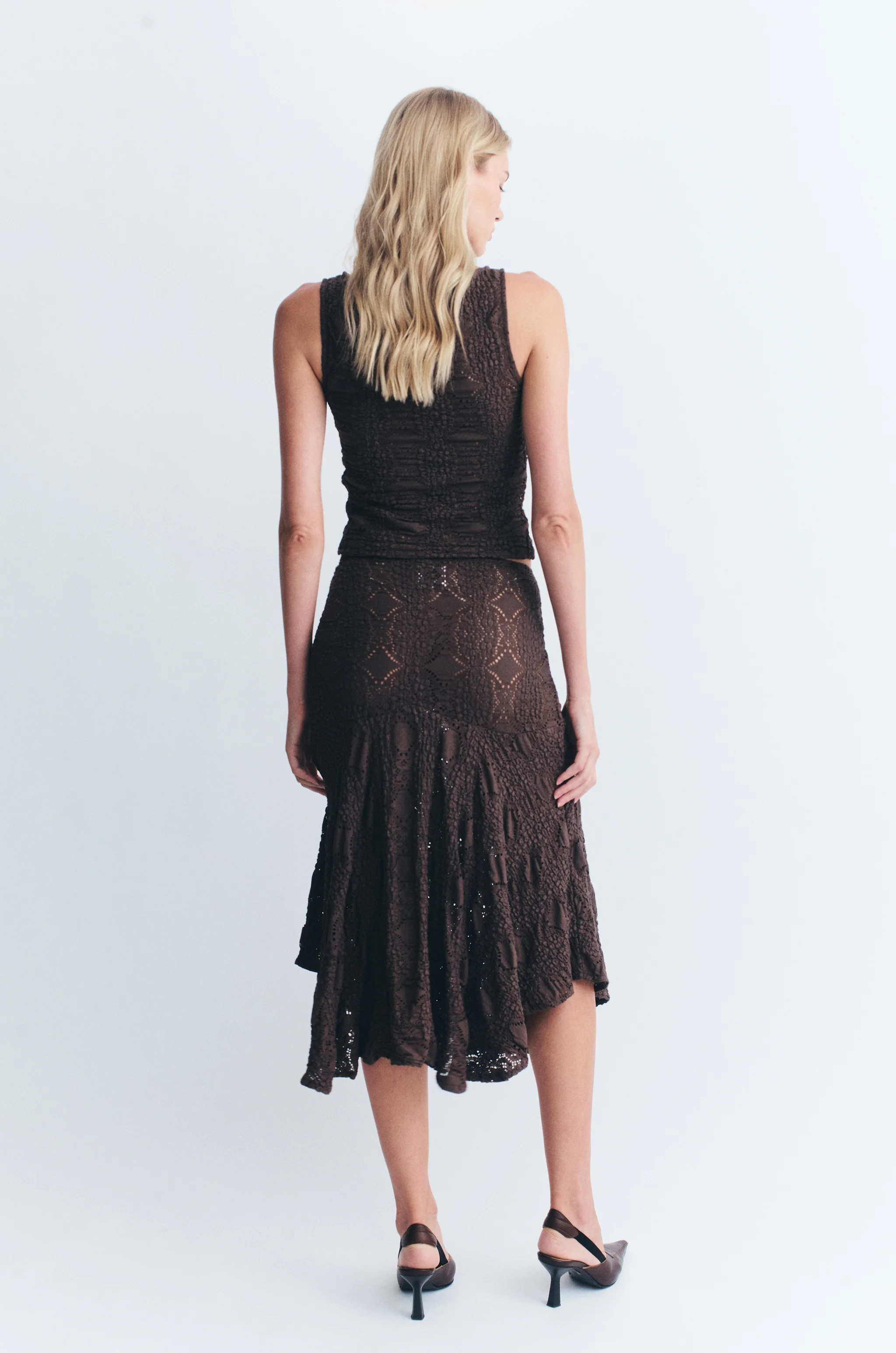 Maeve Midi Skirt | Brown - Image 4