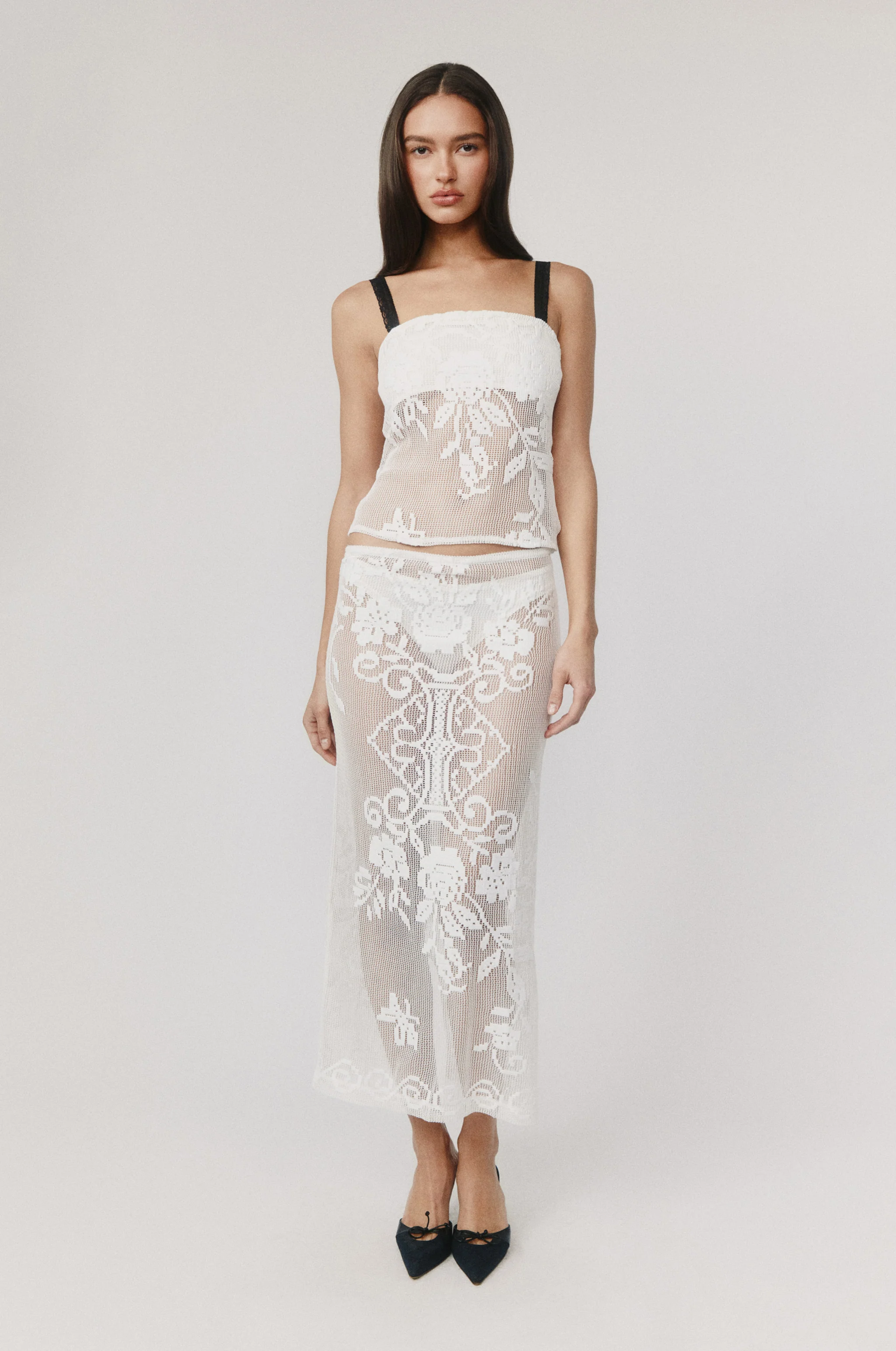 Saint Midi Skirt | White - Image 4