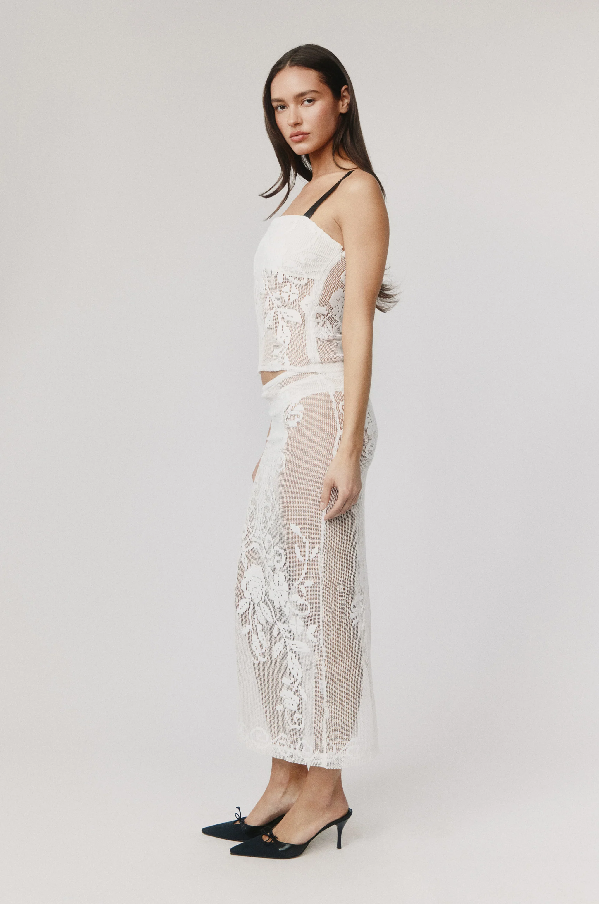 Saint Midi Skirt | White - Image 7